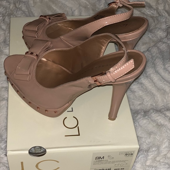 Lauren Conrad (LC) US Size 8 Nude Leather Pumps - Picture 3 of 8